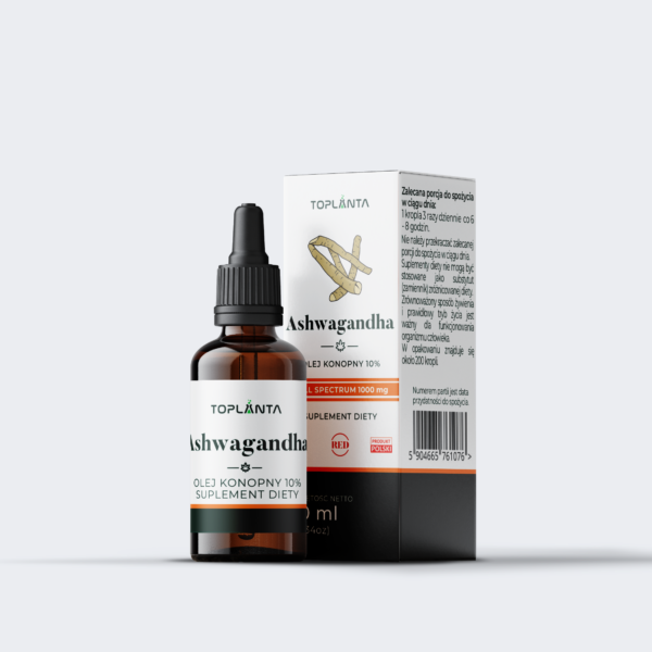 Ashwagandha -1000 mg CBD - Olejek - 10 ml