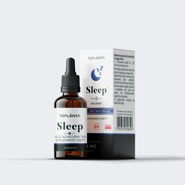 Sleep - 1000 mg  CBD - Macerat - Olejek - 10 ml
