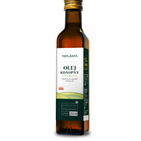 Olej konopny - tłoczony na zimno 250 ml