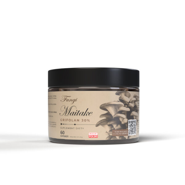 Maitake (Grifolan – Grifola frondosa) – ekstrakt standaryzowany na Grifolan ( 30 % ) CERTYFIKAT 60 kaps.