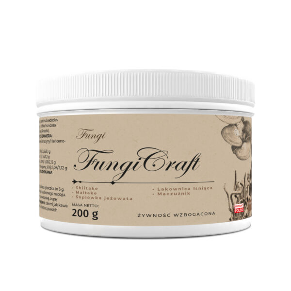 FungiCraft standaryzowane skoncentrowane ekstrakty grzyby adaptogenne 6w1
