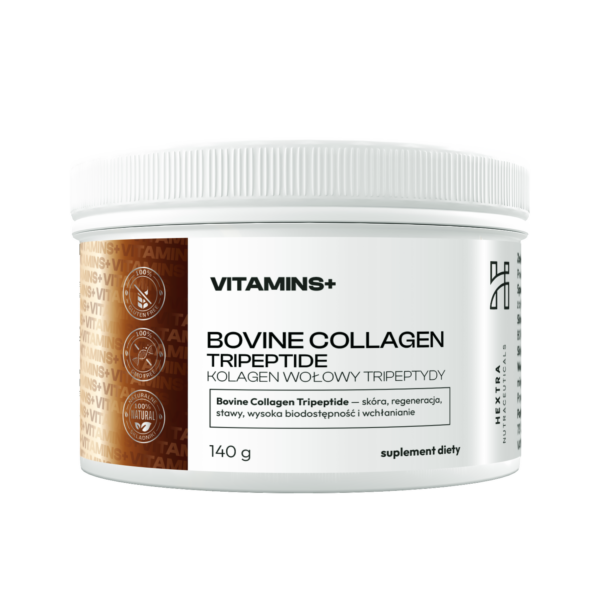 BOVINE COLLAGEN TRIPEPTIDE 140g kolagen wołowy tripeptydy, skóra, regeneracja, stawy