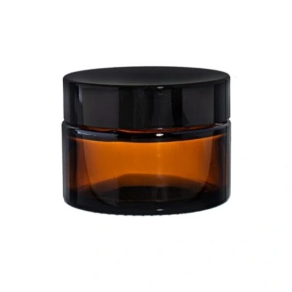 Słoik szklany 15 ml Brązowy ciemny + stoper i zakrętka czarna