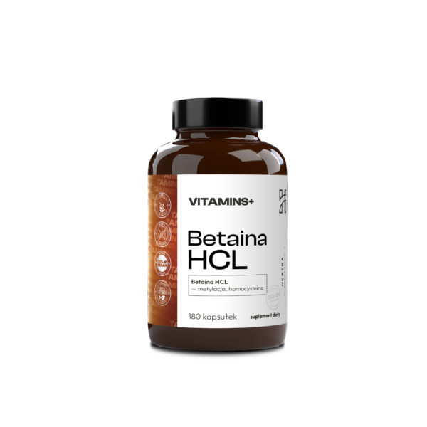 Betaina HCL – metylacja, homocysteina 180 kaps.