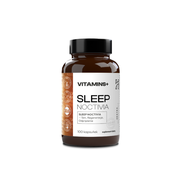 SLEEP NOCTIVIA 100 kaps x 500 mg  — Sen, Regeneracja, Odprężenie 100 kaps.