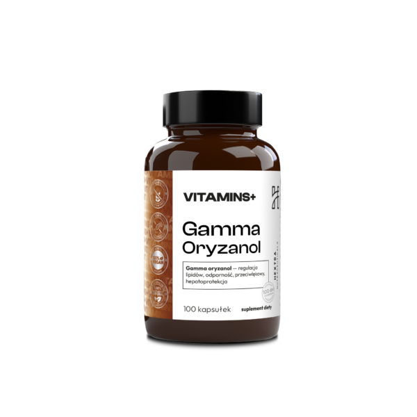Gamma oryzanol 100kaps.x250mg regulacja lipidów, odporność, przeciwlękowy, hepatoprotekcja,